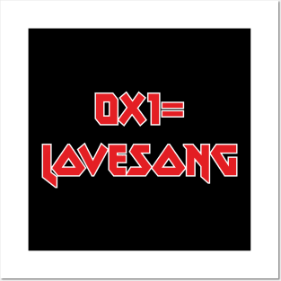 TXT 0x1 lovesong text rock Posters and Art